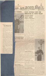 Newspaper article from "New Beacon" of Dedication of Town Wharf July 31, 1957