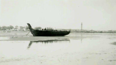 Hull of Barge Near Red Inn