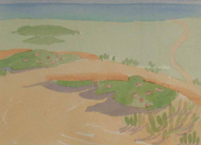 "Dunes, Sunday Morning" Gail Browne (1947 -  )