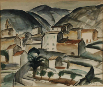 "Tourettes, 1926" Oliver Chaffee (1881-1944)