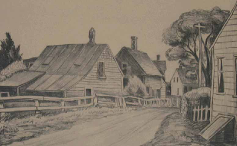 "Street Scene in Provincetown" John W. Gregory (1903-1992)