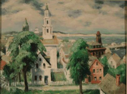 "Provincetown Three Towers" Marston D. Hodgin (1903-2003)