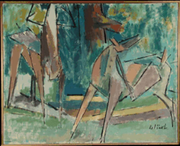 "Woodland Deer" Karl Knaths (1891-1971)