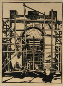 "The New Movie Theatre/Provincetown Theatre" Mildred McMillen (1884-circa 1940)