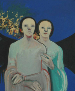"Two Figures in Blue" Selina Trieff (1934 -  )