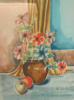 "Untitled (Flowers in vase and fruit)" A. Blake 